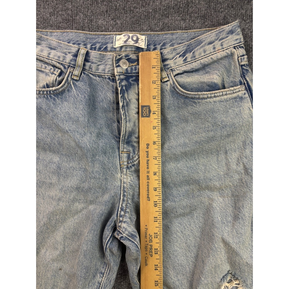 Free People We The Free Jeans Womens 29 Blue Distressed High Rise Straight Leg - Picture 4 of 9